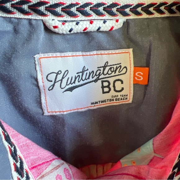 Huntington Beach Club Men’s Coconut Cocktail Drink Button Up Size S - Picture 9 of 11